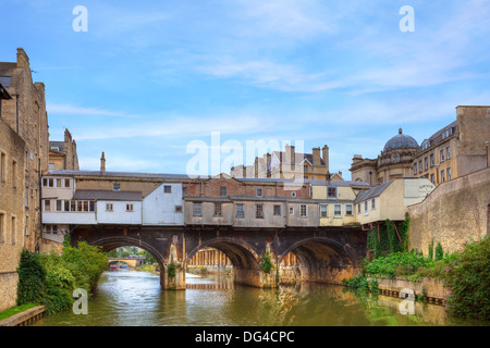 Pulteney Bridge, Bath, Somerset, England, Vereinigtes Königreich Stockfoto