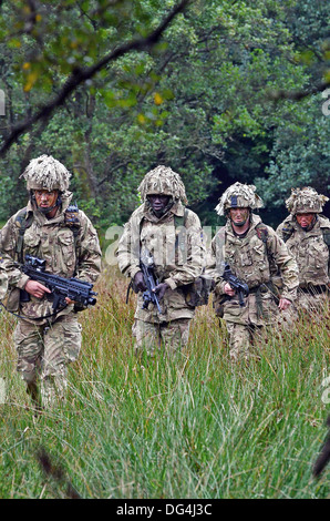 Welsh Guards Leben Sennybrige Schießplätze Brecon Stockfoto