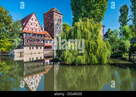 Des Henkers Brücke in Nürnberg, Deutschland Stockfoto