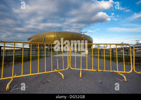 PGE gelben Tor in der Arena ist eine neu erbaute Fußballstadion für die Europameisterschaft 2012. Stockfoto