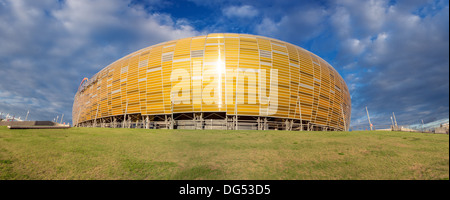 PGE gelben Tor in der Arena ist eine neu erbaute Fußballstadion für die Europameisterschaft 2012. Stockfoto