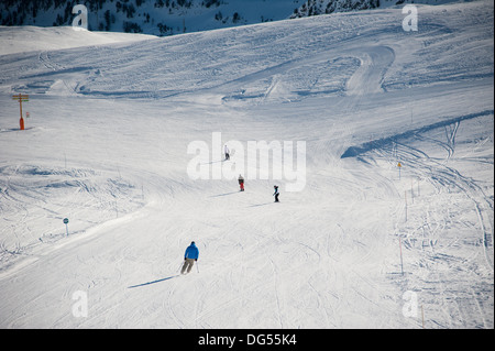 La Rosiere Skigebiet im Nationalpark Vanoise in den französischen Alpen. Stockfoto