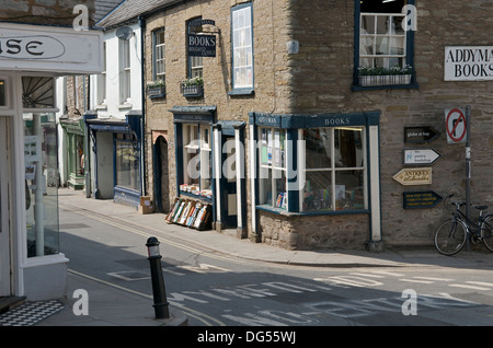 Eine Buchhandlung in Hay-on-Wye, Powys, Wales, UK Stockfoto