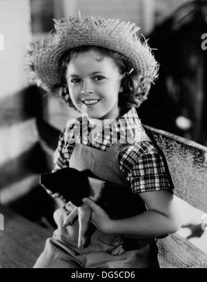 Shirley Temple, am Set des Films, Rebecca of Sunnybrook Farm, 1938 Stockfoto
