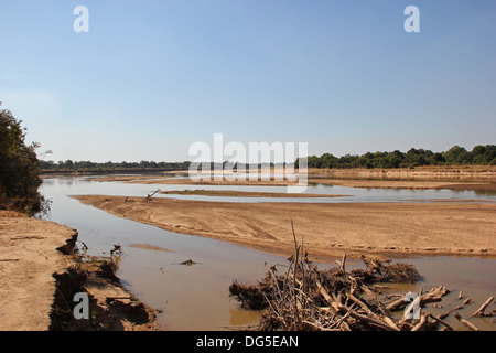 Laungwa Fluss-Sambia Stockfoto