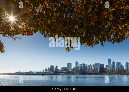 Skyline von Downtown Vancouver British Columbia, BC, Kanada Stockfoto