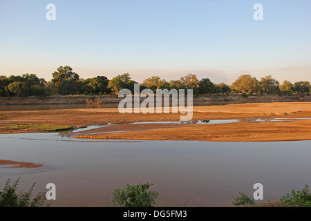 Laungwa Fluss-Sambia Stockfoto