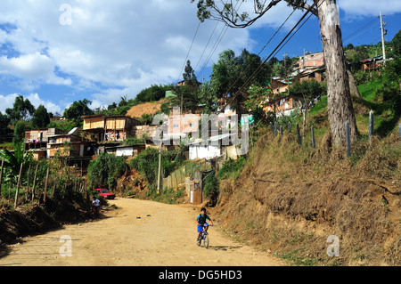 Santo Domingo-Distrikt in MEDELLIN. Abteilung von Antioquia. Kolumbien Stockfoto