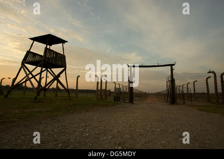 Mirador im Konzentrationslager Auschwitz-Birkenau Stockfoto