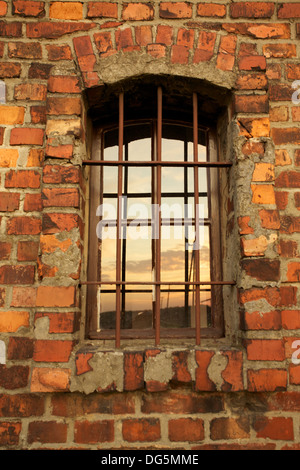 Fenster im Konzentrationslager Auschwitz-Birkenau Stockfoto