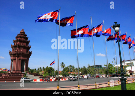 Independence Monument, Phnom Penh, Kambodscha Stockfoto