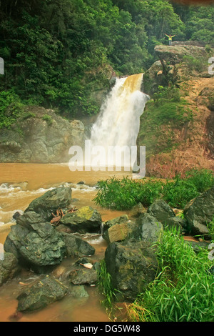 Salto Baiguate Wasserfall, Jarabacoa, Dominikanische Republik Stockfoto