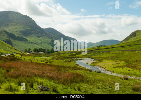 Unterseite des Honister Pass, Buttermere, Lake District, Cumbria, England Stockfoto
