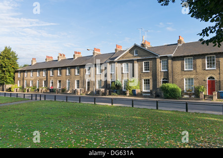 Blätter im Herbst neue Square Cambridge, England, UK Stockfoto