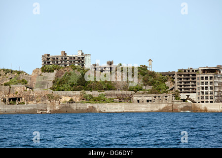 Hashima Insel, genannt die Ruine alte Kohle Insel in Japan Hashima Stockfoto