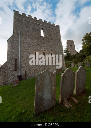 Die Kirche des Heiligen Nikolaus in Bramber, West Sussex Stockfoto