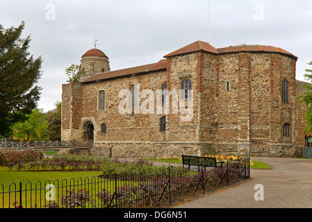 Colchester Castle, eine normannische Burg in Colchester, Essex, England Stockfoto