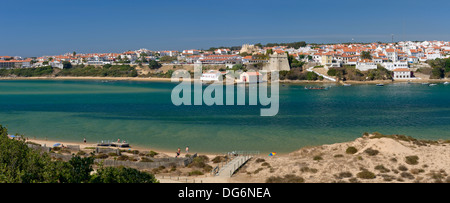 Portugal der West Alentejo Küste, Vila Nova de Milfontes Stockfoto