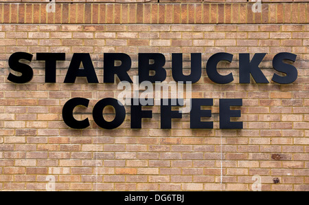 STARBUCKS KAFFEE ZEICHEN Stockfoto