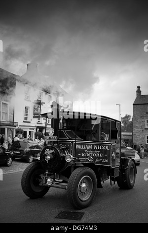 Dampf-Lastwagen in Masham Stockfoto