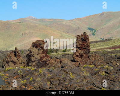 Lavafelsen, Krater des Moon National Monument, Idaho Stockfoto