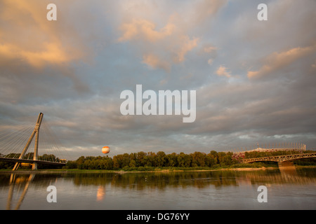 Die Fusse Brücke über die Weichsel, am 19. September 2013 Stockfoto