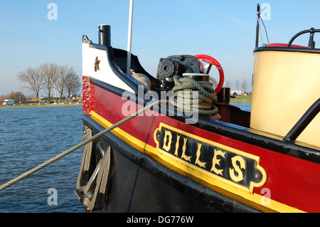 klassische Schlepper namens Dilles, Roermond Niederlande Stockfoto