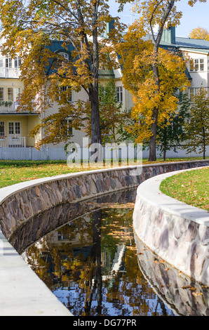 Herbst im alten Stadtpark Stockfoto