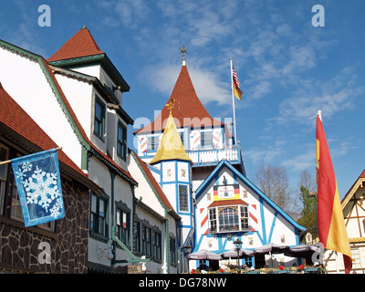 Das Almdorf von Helen, Georgia Stockfoto