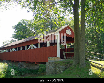 Trostletown Covered Bridge, Stoystown, Pennsylvania Stockfoto