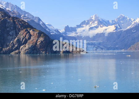 Glacier-Bay-Landschaften entnommen einer Alaska Kreuzfahrt Schiff Stockfoto