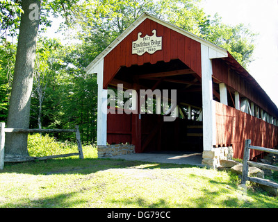 Trostletown Covered Bridge, Stoystown, Pennsylvania Stockfoto