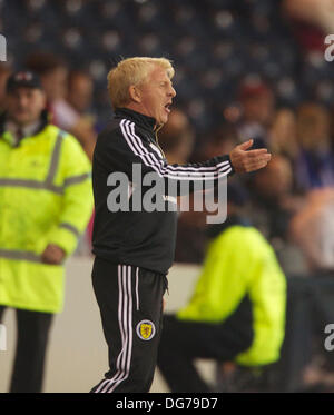 Glasgow, Schottland Schottland Manager Gordon Strachan während der Fifa World Cup 2014 Gruppe A Qualifer zwischen Schottland und Kroatien vom Hampden Park. 15. Oktober 2013. Bildnachweis: Aktion Plus Sport/Alamy Live-Nachrichten Stockfoto