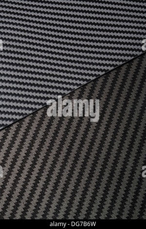 Ursprünglichen Carbone Faser. Hintergrund schwarz Auto Tecture Carbone dunkel Material original Kohlefaser Patern roh echt-Carbon gesichtet Stockfoto