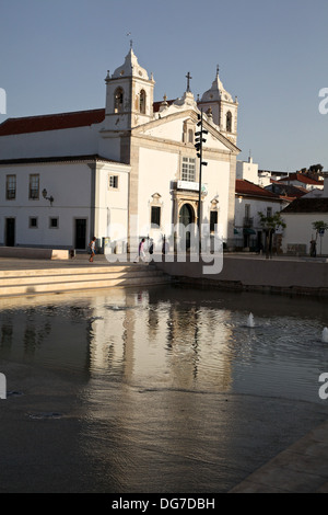 Kirche von Santa Maria (Igreja de Santa Maria) in der Innenstadt von Lagos, Praça Infante D. Henrique Stockfoto