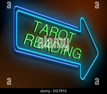 Tarot-Lesung-Konzept. Stockfoto