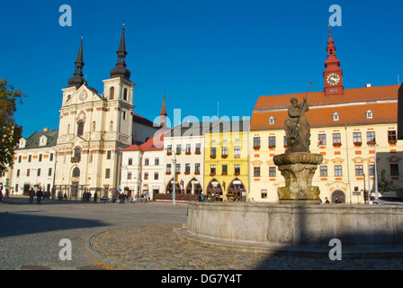 Masarykovo Namesti alte Stadt Jihlava Vysocina Stadtregion Moravia Mitteleuropa Tschechien Stockfoto