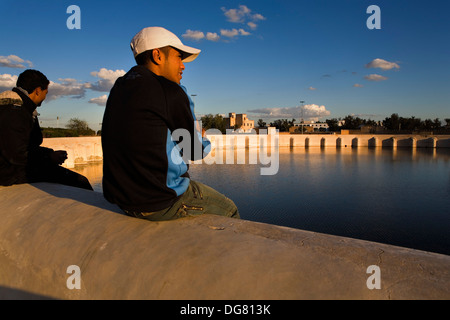 Tunez: Kairouan. Große Wasser-Reservoir, gebaut von der Aghlabidů Stockfoto