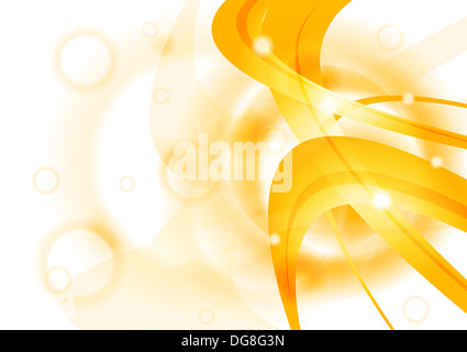 Hellen abstrakten Hintergrund mit Wellen und Kreise - Eps 10 Stockfoto