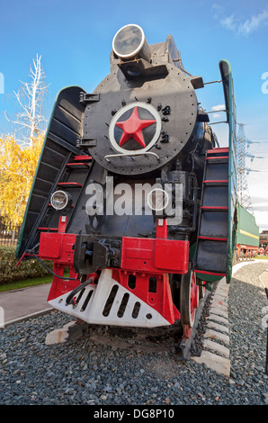 Sowjetischer Langstrecken-Passagier Lokomotive 50-Ies des XX. Jahrhunderts Stockfoto