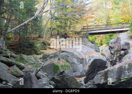 Geformten Felsen Naturgebiet in Groton, New Hampshire, USA Stockfoto