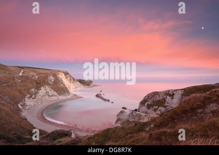 Mann O'War Bucht in der Nähe von Durdle Door auf Dorset "Jurassic Coast". Stockfoto