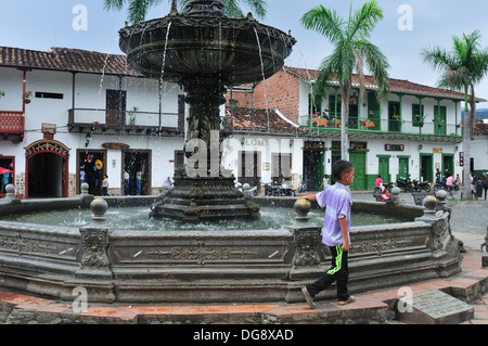 Parque Simon Bolivar in SANTA FE de ANTIOQUIA - Kolumbien Stockfoto