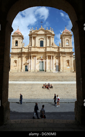 Kathedrale von San Nicolò di Mira, Noto, Sizilien, Italien. Stockfoto