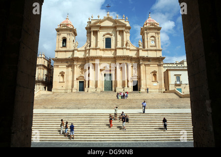 Kathedrale von San Nicolò di Mira, Noto, Sizilien, Italien. Stockfoto