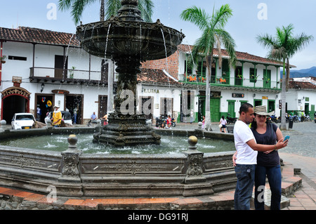 Parque Simon Bolivar in SANTA FE de ANTIOQUIA - Kolumbien Stockfoto