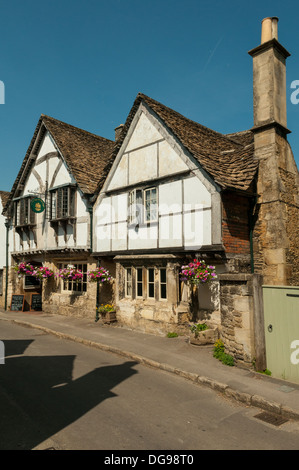 Alte Gebäude, Lacock, Wiltshire, England Stockfoto