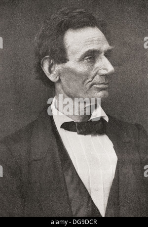 Abraham Lincoln, 1809-1865, im Jahre 1860 hier gesehen. 16. Präsident der Vereinigten Staaten von Amerika. Stockfoto