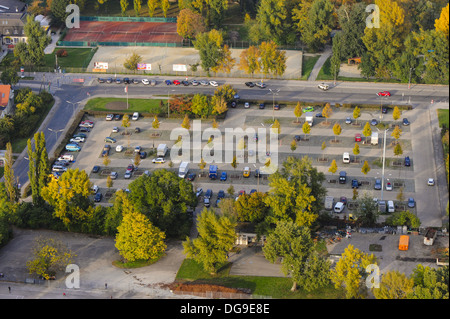 Wien, Parkplatz, Österreich, 22.. Bezirk, Donaucity Stockfoto