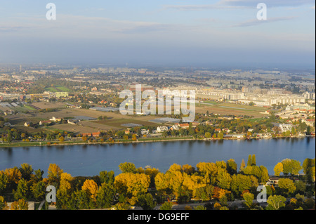 Wien, alte Donau, Österreich, 22. Bezirk, Donaucity Stockfoto